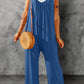 Spaghetti Strap Wide Leg Jumpsuit