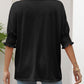 Smocked Flounce Sleeve Round Neck T-Shirt
