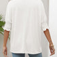 Smocked Flounce Sleeve Round Neck T-Shirt