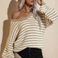 Striped Dropped Shoulder Sweater