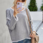 Round Neck Dropped Shoulder Sweater