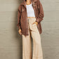 Heimish Cozy Girl Full Size Button Down Shacket