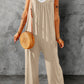 Spaghetti Strap Wide Leg Jumpsuit
