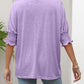 Smocked Flounce Sleeve Round Neck T-Shirt