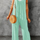 Spaghetti Strap Wide Leg Jumpsuit