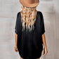 Button Front Dolman Sleeve Shirt