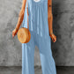 Spaghetti Strap Wide Leg Jumpsuit