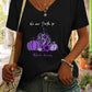 Full Size Pumpkin Graphic V-Neck T-Shirt