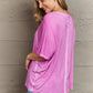 Zenana Laid Back Washed Boat Neck Top