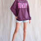 HOWDY Graphic Dropped Shoulder Sweatshirt