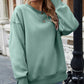 Dropped Shoulder Slit Sweatshirt