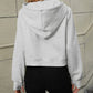 Raglan Sleeve Zip-Up Hoodie with Pocket