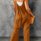 Spaghetti Strap Wide Leg Jumpsuit