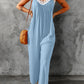 Spaghetti Strap Wide Leg Jumpsuit