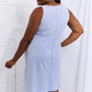 HEYSON Look Good, Feel Good Full Size Washed Sleeveless Casual Dress in Periwinkle