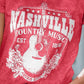 NASHVILLE COUNTRY MUSIC Graphic Round Neck Tee Shirt