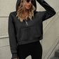 Raglan Sleeve Zip-Up Hoodie with Pocket