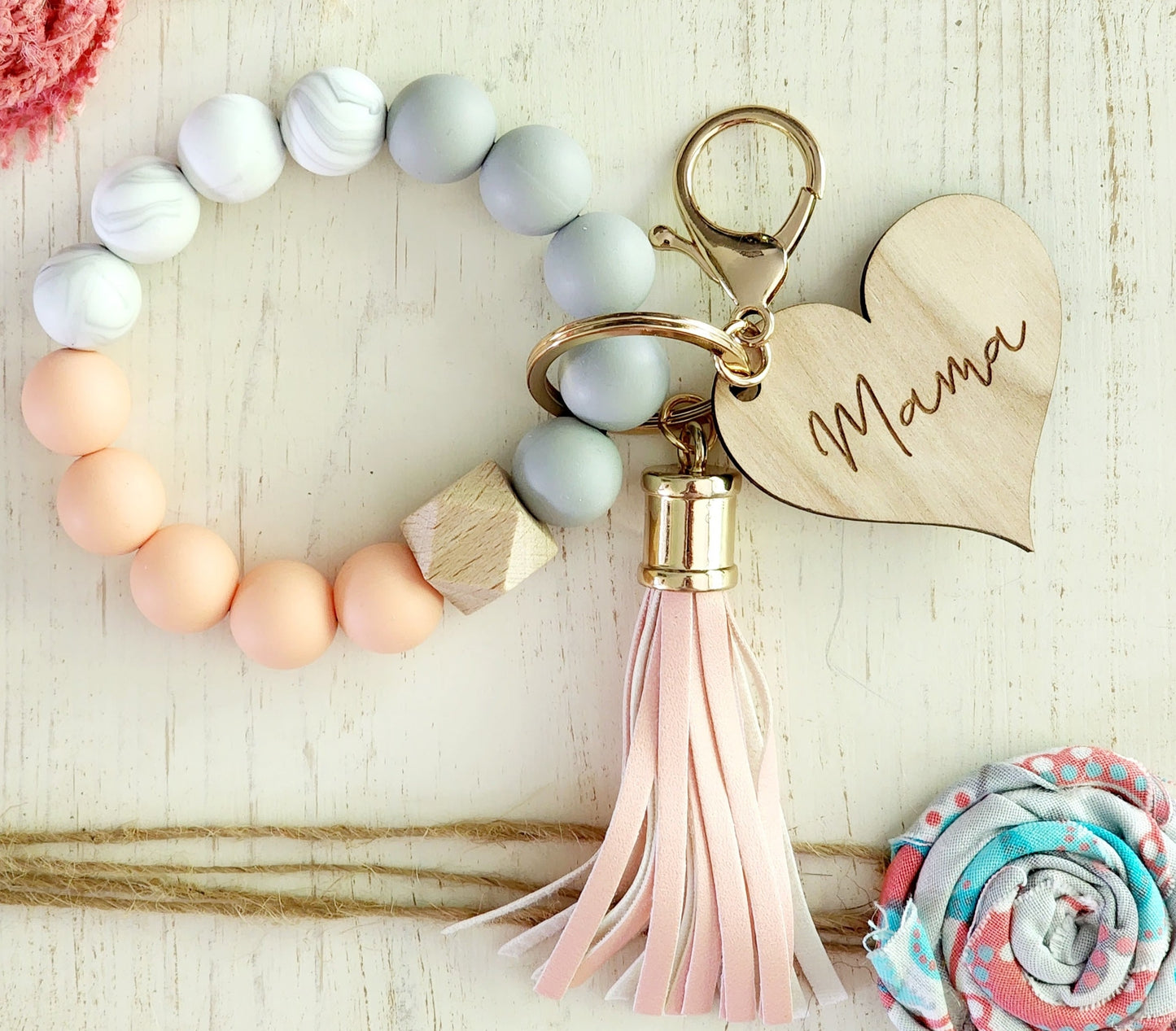 Silicone Bracelet Keychain