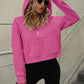 Raglan Sleeve Zip-Up Hoodie with Pocket