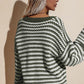 Striped Dropped Shoulder Sweater