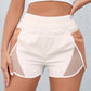 Color Block Wide Waistband Shorts