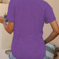 Full Size Pumpkin Graphic V-Neck T-Shirt