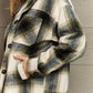 Zenana By The Fireplace Oversized Plaid Shacket in Olive