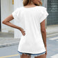 V-Neck Flutter Sleeve T-Shirt