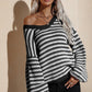 Striped Dropped Shoulder Sweater