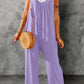 Spaghetti Strap Wide Leg Jumpsuit