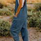 V-Neck Sleeveless Jumpsuit with Pocket