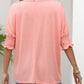 Smocked Flounce Sleeve Round Neck T-Shirt